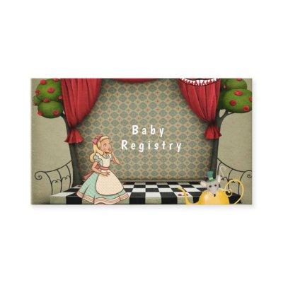 Vintage Alice In Wonderland Girl Baby Registry