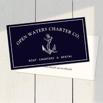 Vintage Anchor Charter Boat