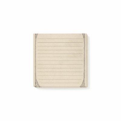 Vintage Antique Distressed Linned  Post-it Notes