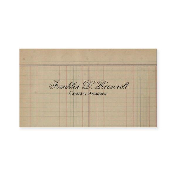Vintage Antique Ledger