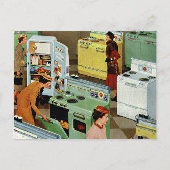 Vintage Appliance Showroom Store Business Retail Postcard