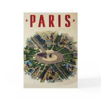 Vintage Arc de Triomphe Paris Card