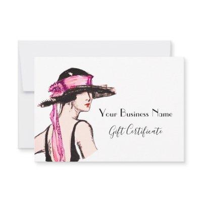 Vintage Art Deco Fashion Gift Certificate