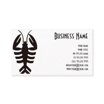 Vintage Art Deco Seafood, Lobster in Black