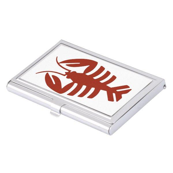 Vintage Art Deco Seafood Lobster in Red  Holder