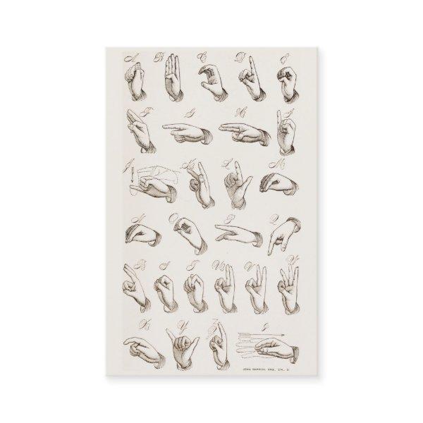 Vintage ASL Sign Language Introduction
