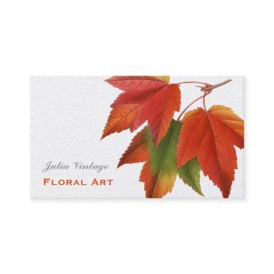 Vintage autumn maple leaves