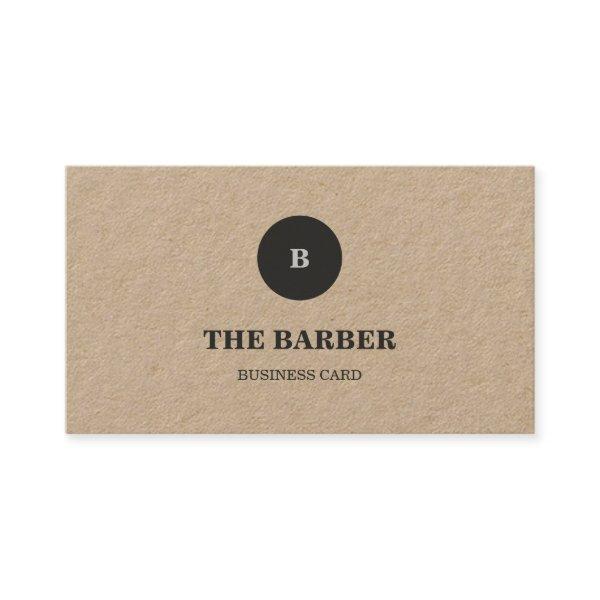 Vintage Barber Shop w/ Monogram & Social Media