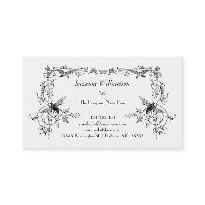 Vintage Bee and Bird Elegant Floral Scroll Custom