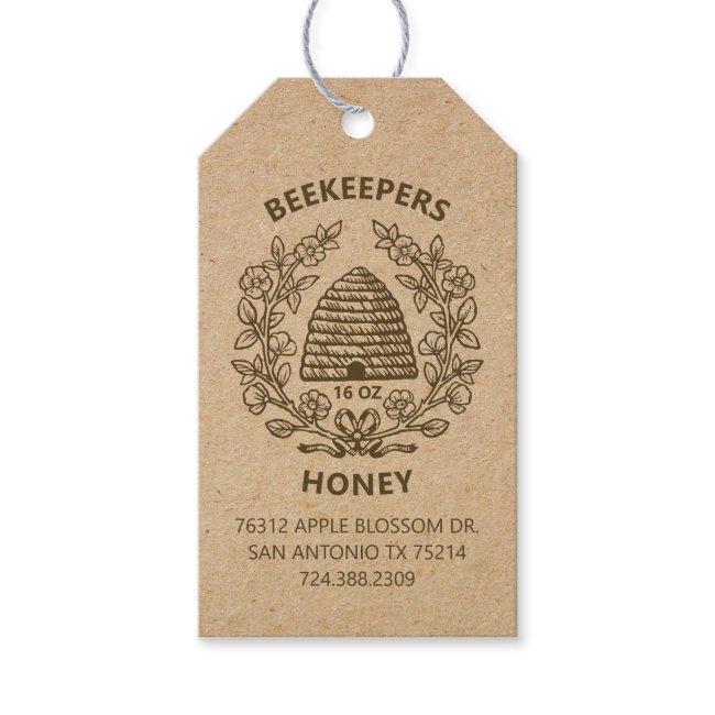 Vintage Bee Rustic Honey Gift Tag