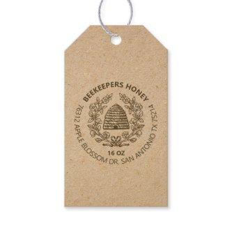 Vintage Bee Rustic Honey Gift Tag