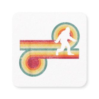 Vintage Bigfoot Sasquatch Style Retro Men Women  Square