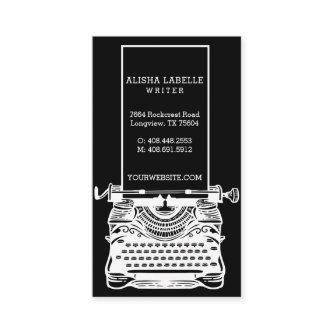 Vintage Black & White Antique Typewriter Monogram