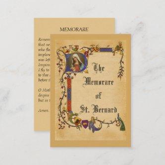 Vintage Blessed Virgin Mary Memorare Holy Card