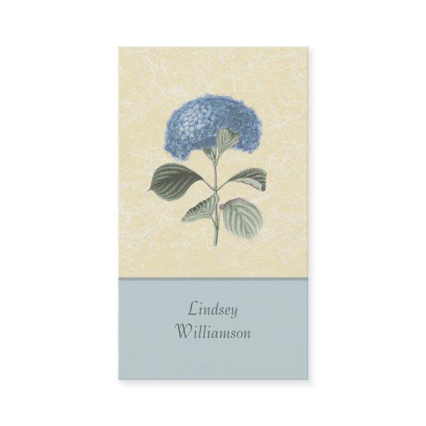 Vintage Blue Hydrangea Botanical Floral