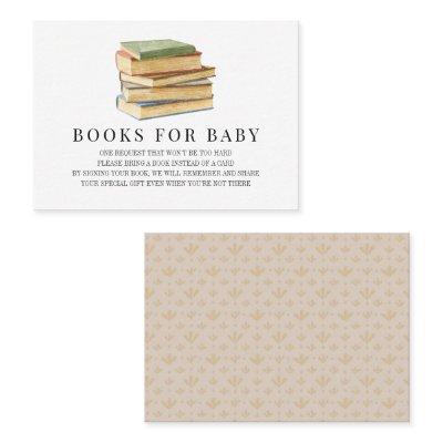 Vintage Books Baby Shower Book Request