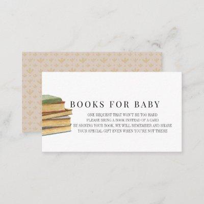 Vintage Books Baby Shower Book Request