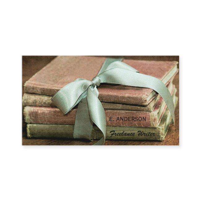 Vintage Books With Mint Ribbon Freelance Writer