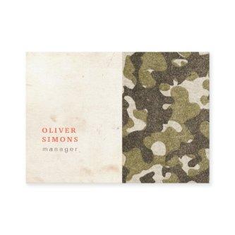 Vintage  with military pattern