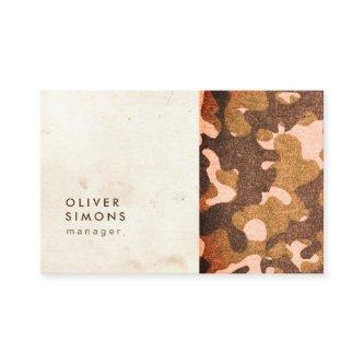 Vintage  with military pattern