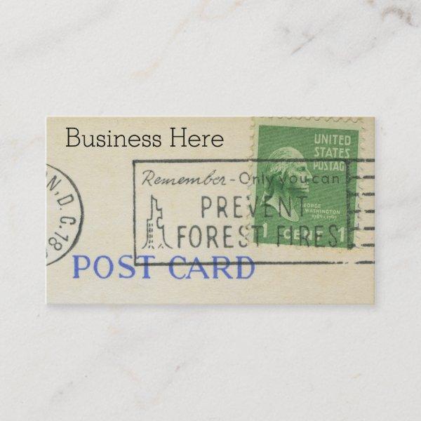 Vintage Business Postage Paper Stamp
