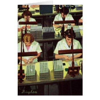 Vintage Business, Telephone Assembly Line Workers