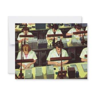 Vintage Business, Telephone Assembly Line Workers