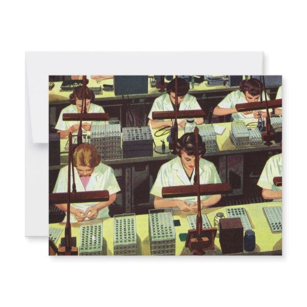 Vintage Business, Telephone Assembly Line Workers