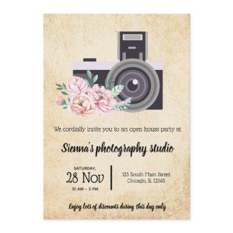 Vintage Camera Invitation