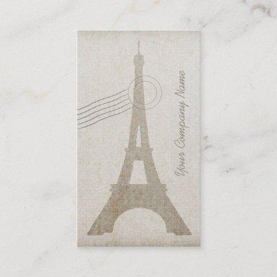 Vintage Canvas Eiffel Tower Travel