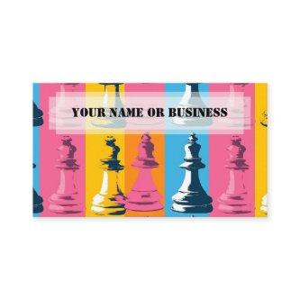 Vintage Chess Kings Retro Colors Chess Coach