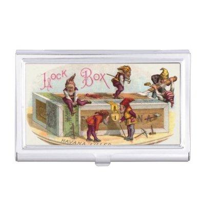 Vintage Cigar Box Gnomes  Case