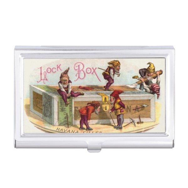 Vintage Cigar Box Gnomes  Case