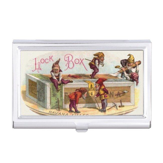 Vintage Cigar Box Gnomes Case