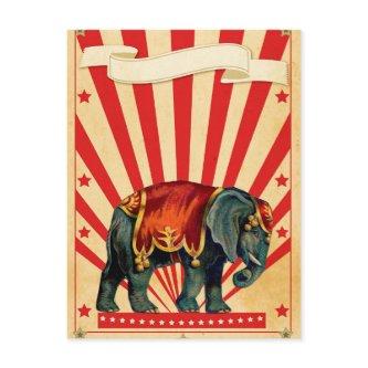 Vintage Circus Illustration Art Old Antique Postcard