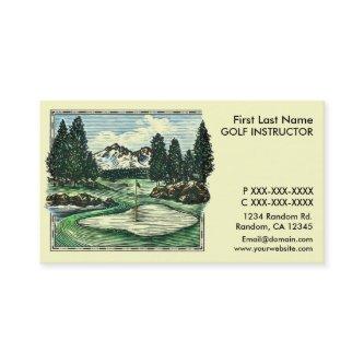 Vintage classic golf instructor