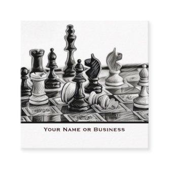 Vintage Classic Styled Chess Pieces Coach Club Square