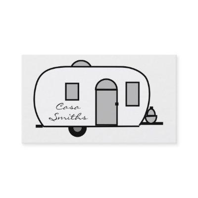 Vintage classic trailer rounded caravan