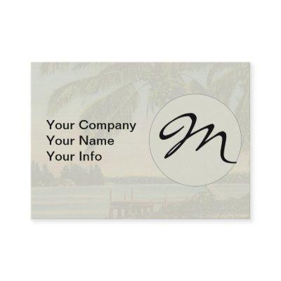 Vintage Coconut Palms Tropical Breeze Sunset