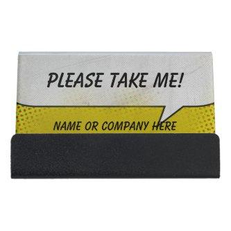 Vintage Comic Book Speech Bubble Desk  Holder