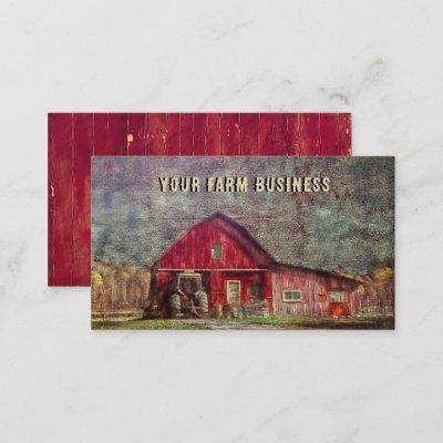 Vintage Country Rustic Old Red Texture Barn