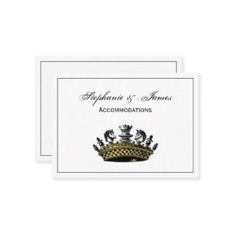 Vintage Crown With Chess Pieces Color