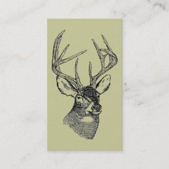 Vintage deer art graphic
