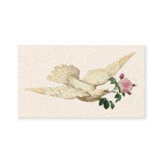 Vintage Dove and Rose ivory