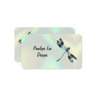 Vintage Dragonfly Classy Holographic Opal