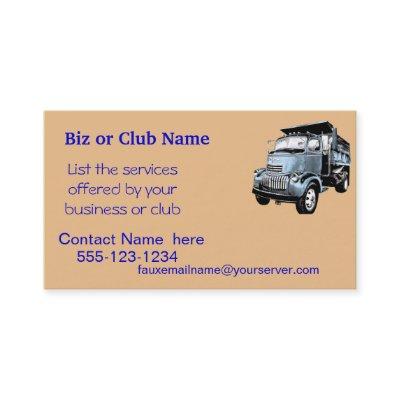 Vintage Dumptruck Biz Card2-customize