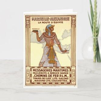 Vintage Egypt Travel Greeting Card