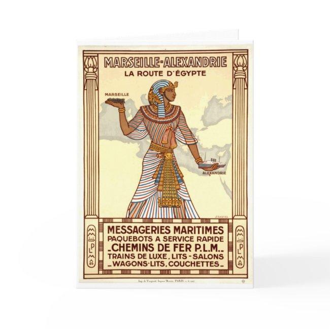 Vintage Egypt Travel Greeting Card