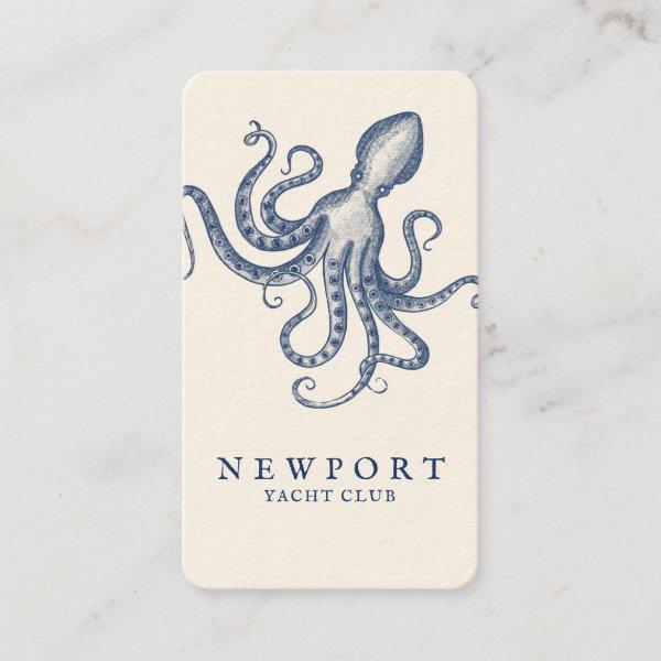 Vintage Engraved Style Octopus Ocean Nautical