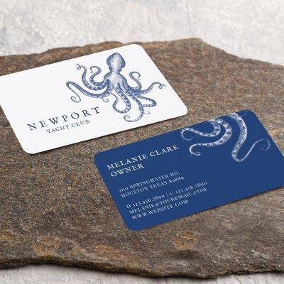 Vintage Engraved Style Octopus Ocean Nautical